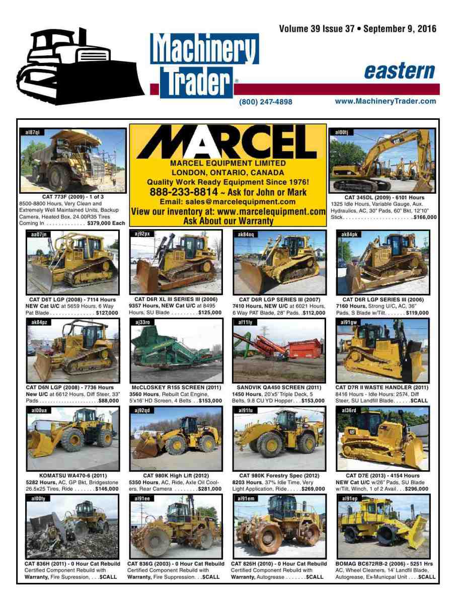 Reproduction of material appearing in Machinery Trader is strictly prohibited without express prior written consent. Machinery Trader is a registered ...